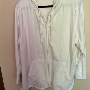 Talbots White Zip-Up Jacket